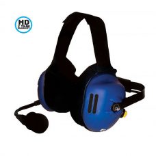 CH-40HME Behind the head dual muff signature blue Cobalt headset (with one muff vented without speaker) with HME cord. 2 year HD warranty.