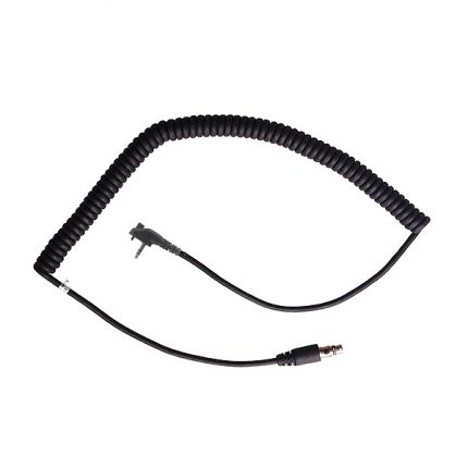 CH-MSP Headset cord with single pin connector with retainer screw
