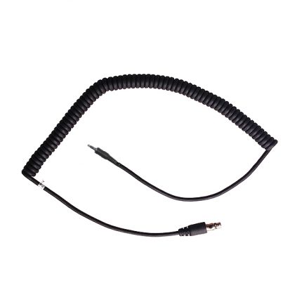 CH-MTC Headset cord with single pin threaded connector