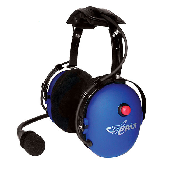 CH-11 Over-the-head dual muff headset with red PTT button, 24 dB NRR